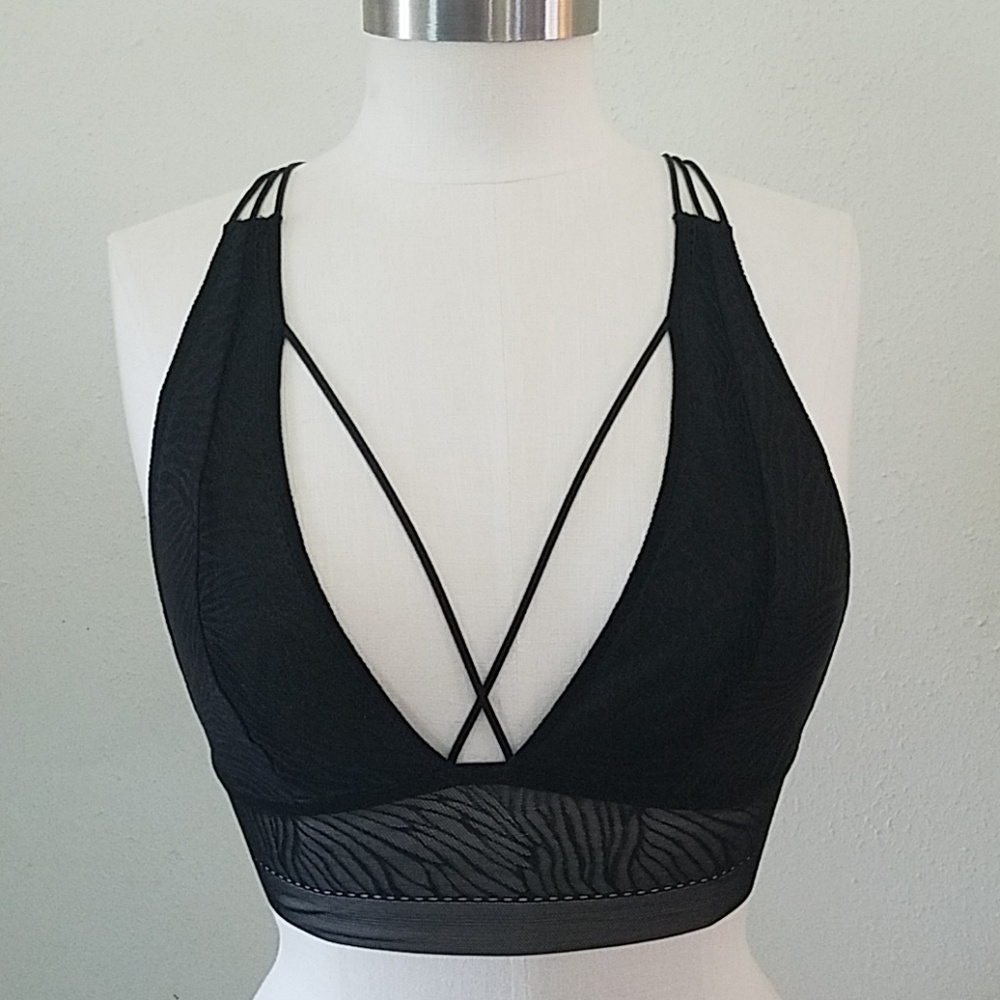 🆕 Free People Can't Be Tamed Black Lace Bralette - Picture 4 of 7